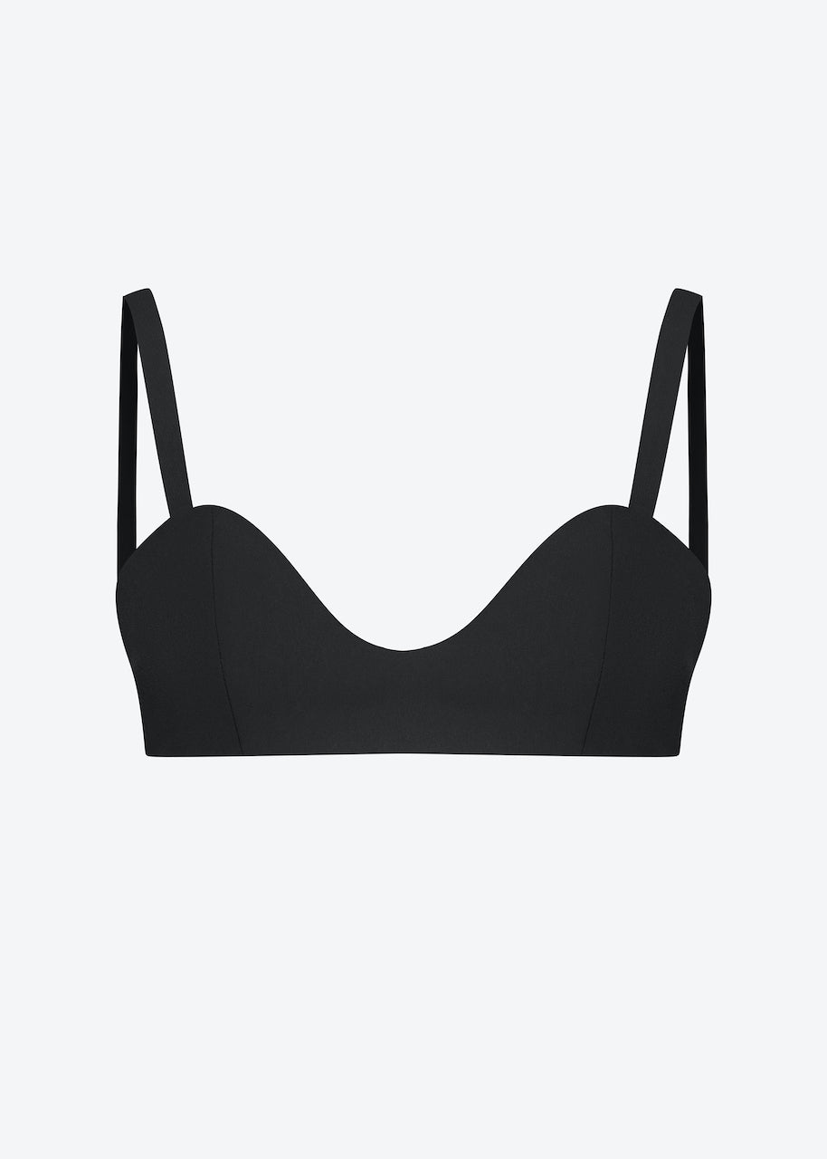 Black bustier top