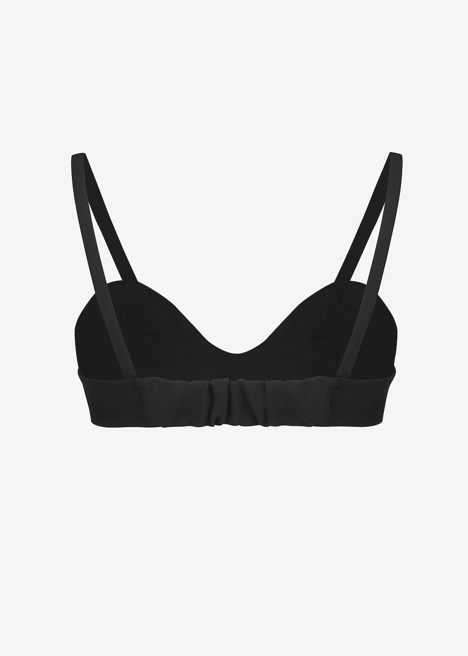 Black bustier top