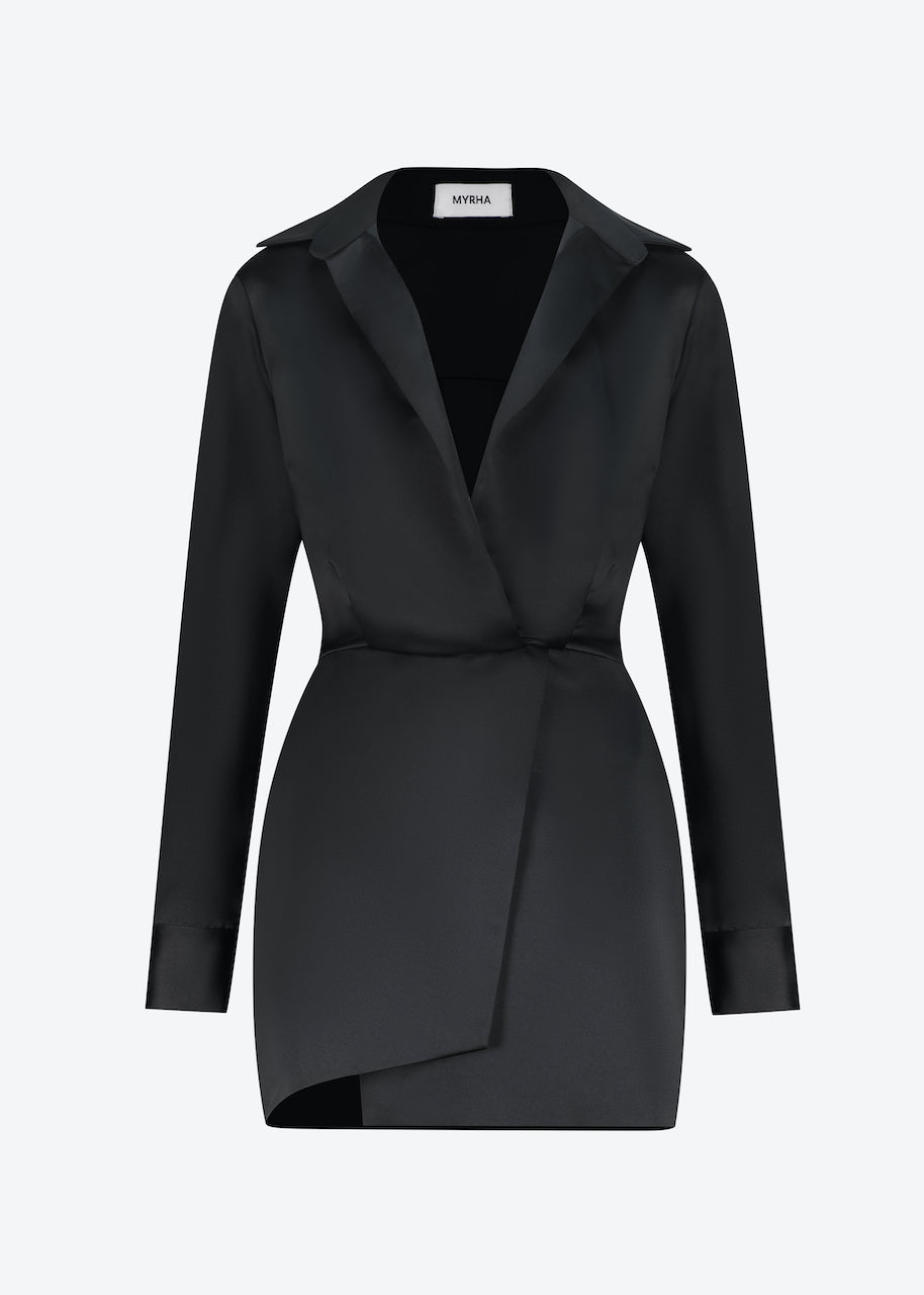 Shirt dress in black